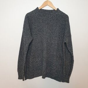 Halogen Mock Neck Knit Sweater with Pocket Size L